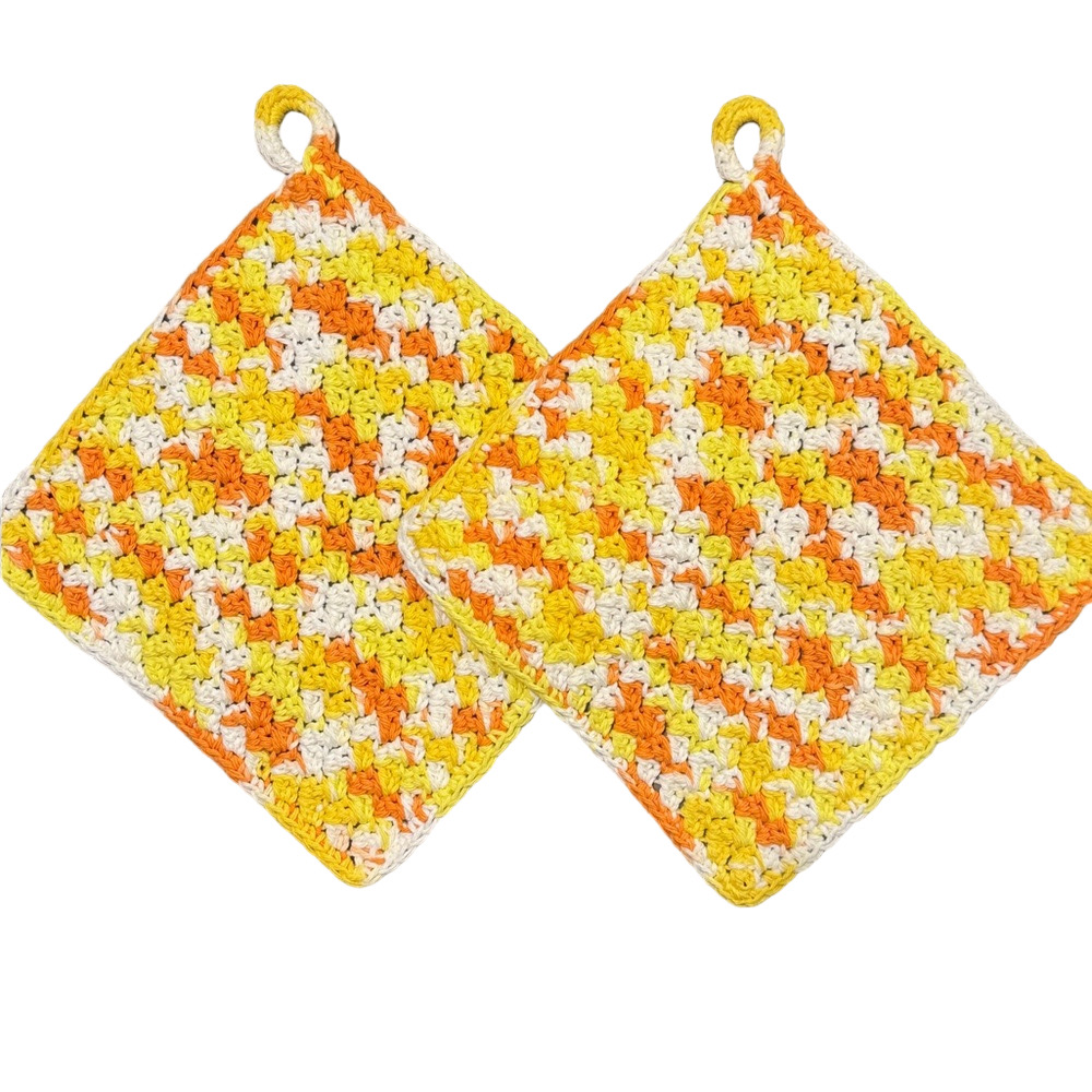 Crochet Washcloth Dishcloth Facecloth Bath Scrubbies 100% Cotton Handmade by me!